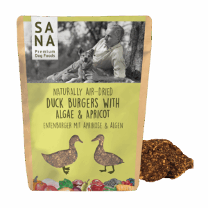 SANA DUCK BURGERS WITH ALGAE & APRICOT - BURGERY Z KACZKI Z WODOROSTAMI I MORELĄ 100 g